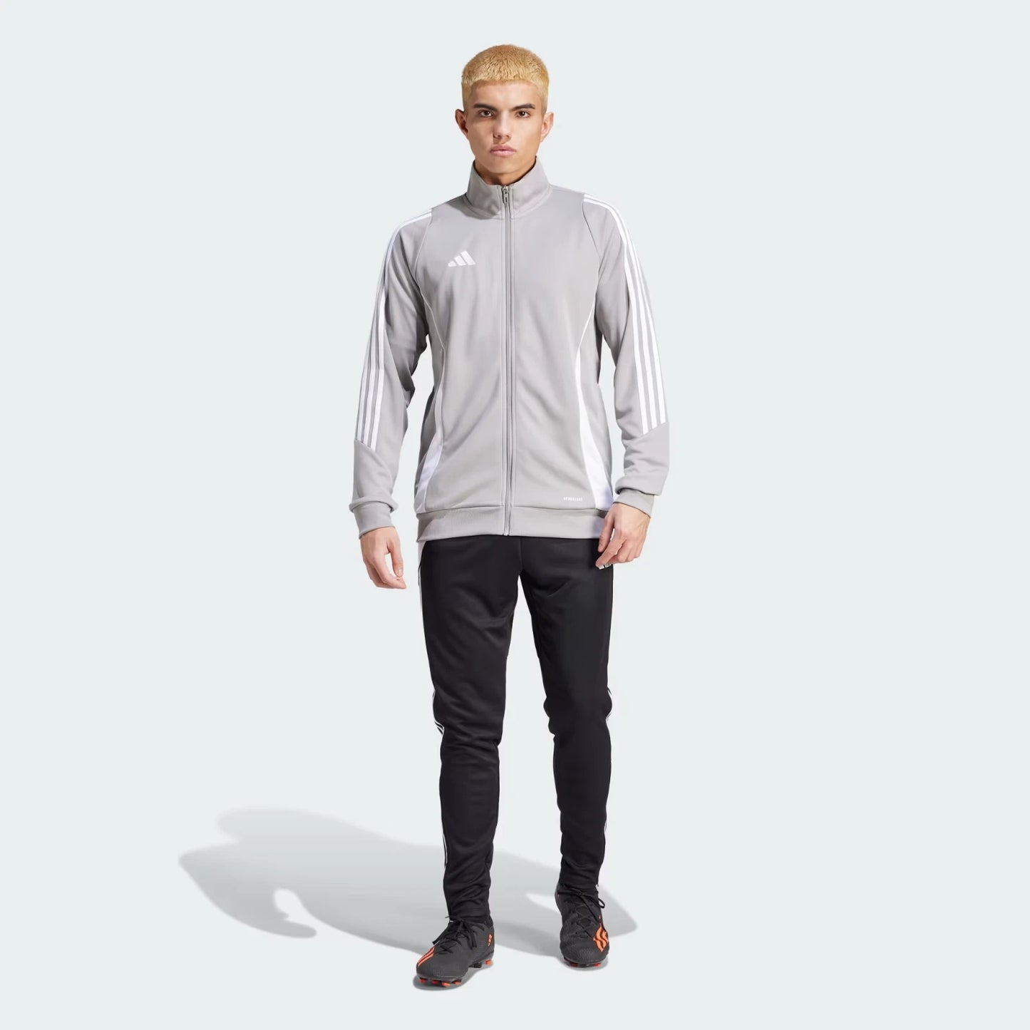 adidas Men's Tiro 24 Aero Ready Full Zip Gray Training Jacket Gray Size S