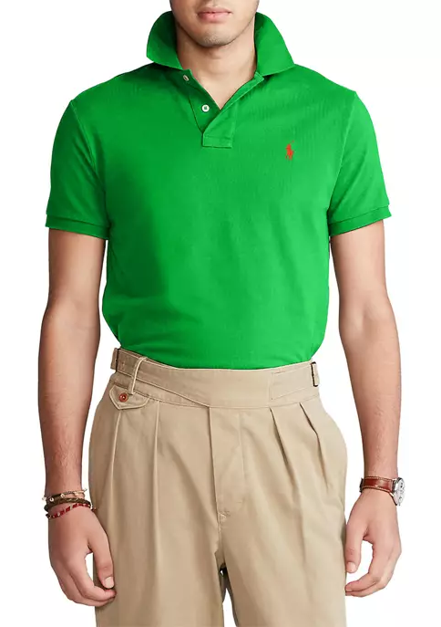Polo Ralph Lauren Men's Classic-Fit Mesh Polo Shirt Color Golf Green Size XL