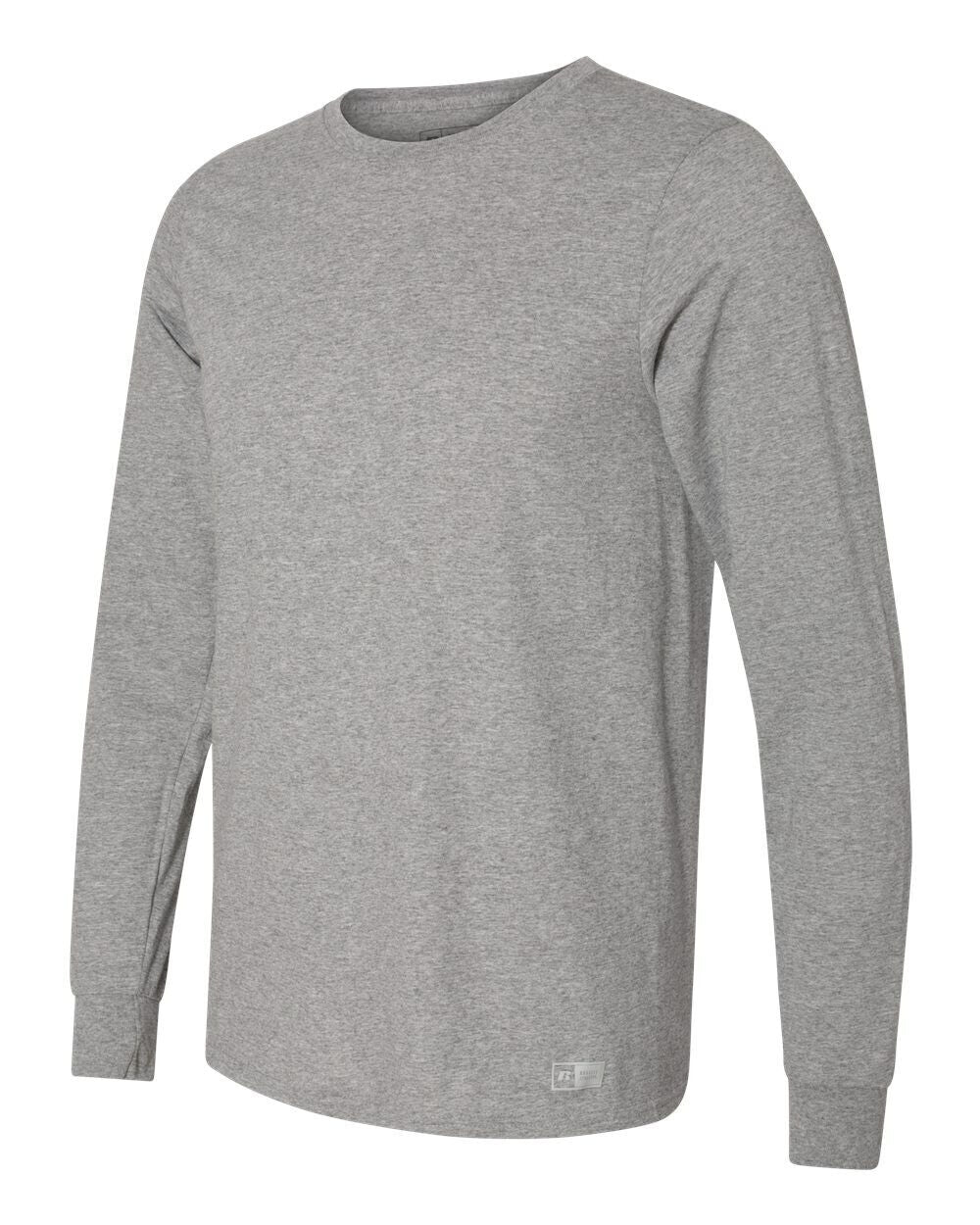 Russell Athletic Men's Essential Long-Sleeve T-Shirt Color Gray Heather Size L