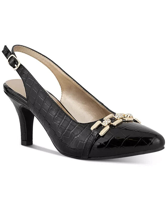 Karen Scott Women's Gildda Slingback Pumps Color Black Size 9M