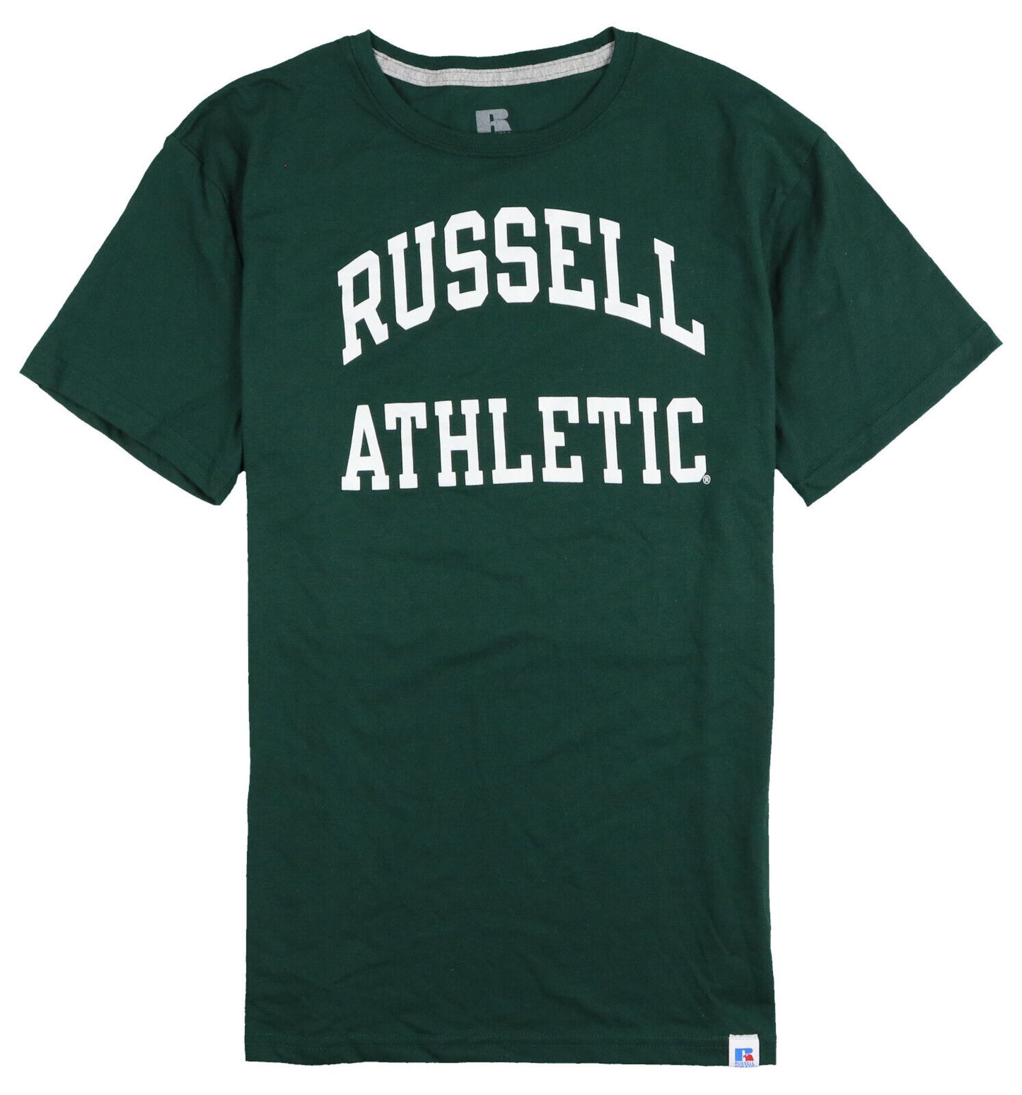 Russell Athletic Men's Archie Logo Graphic T-Shirt Color Pine Green Size S