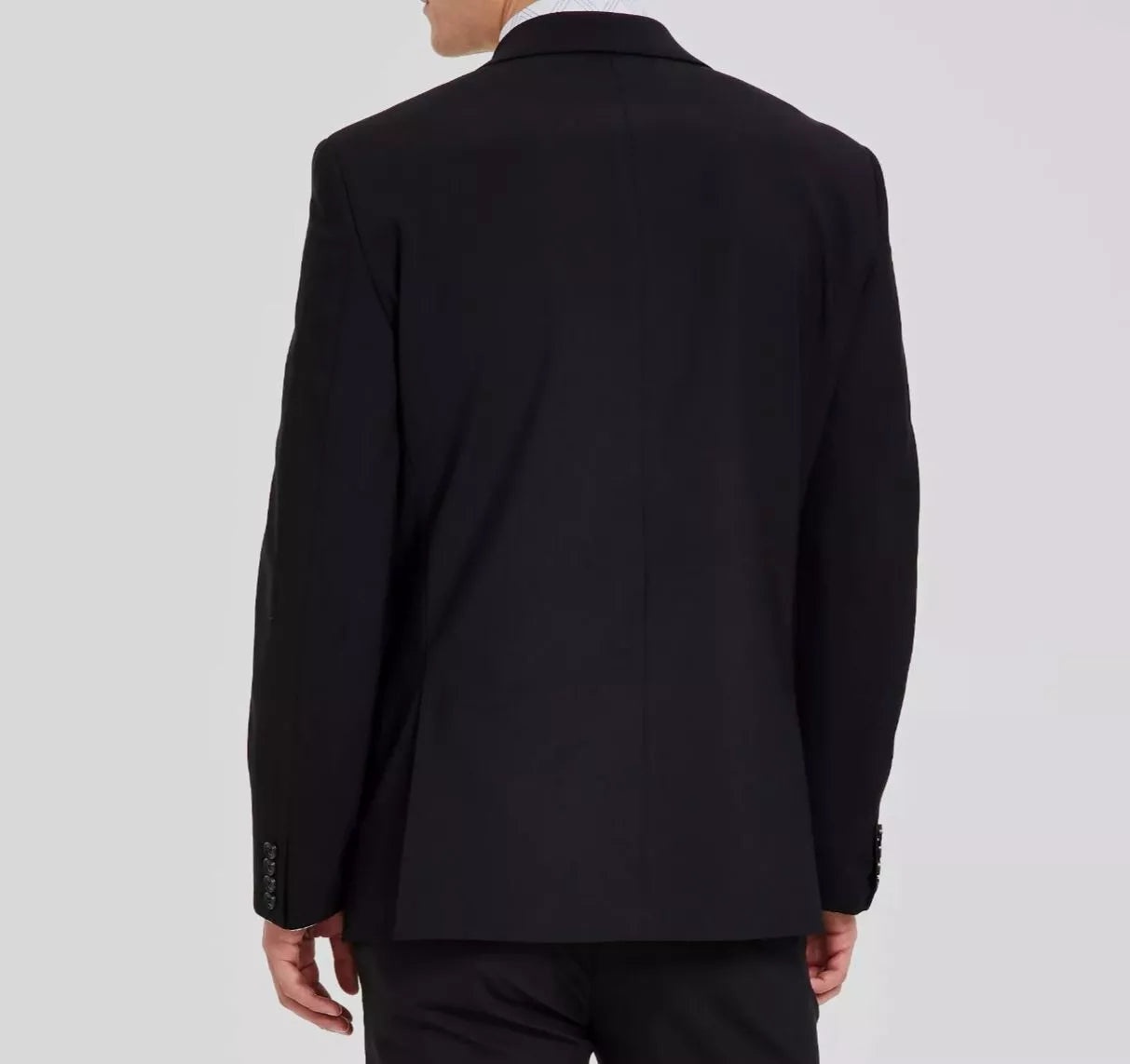 Bar III Men's Skinny Fit Wrinkle-Resistant Solid Wool Jacket Color Black Size 40R