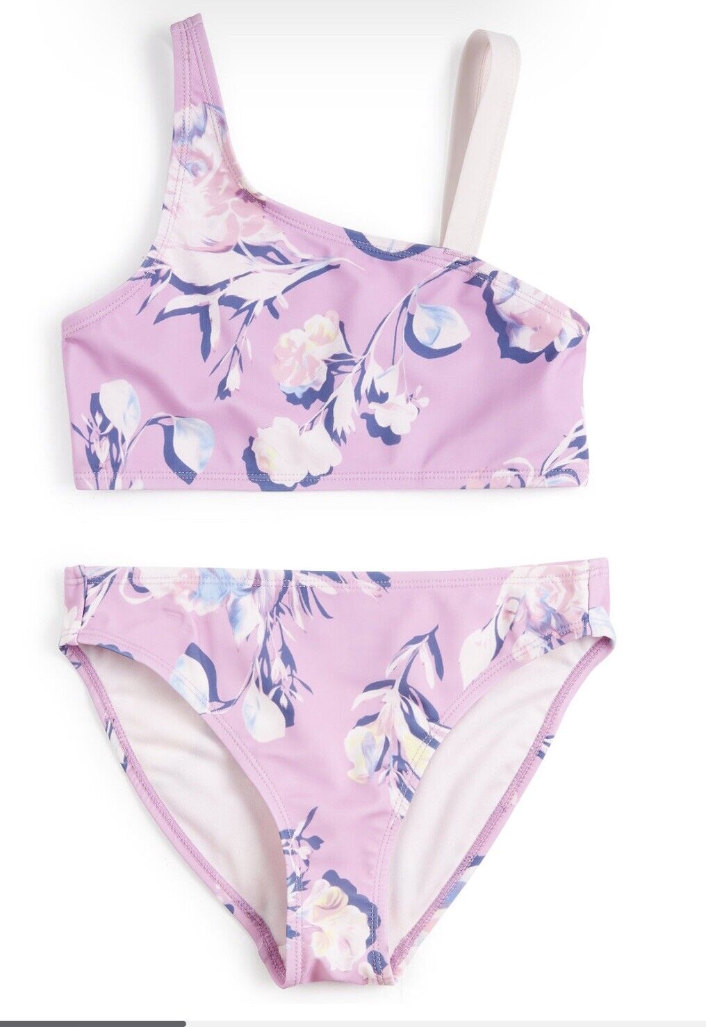 ID Ideology Girls 2-Pc. Bikini Rippling Rose Color Violet Tulle Size M (10-12)