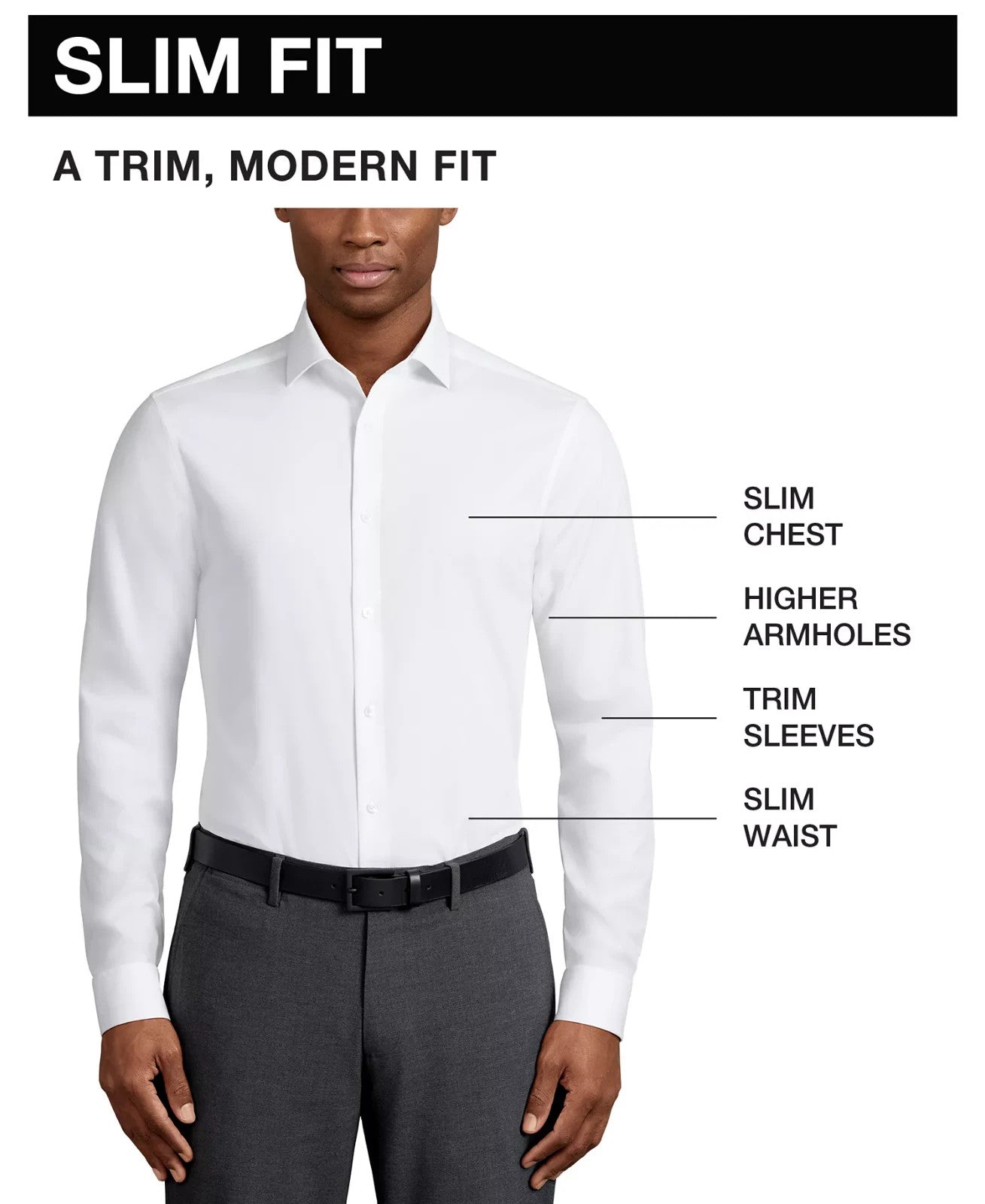 Calvin Klein STEEL+ Men's Slim-Fit Stretch Dress Shirt Lilac 15.5 34/35
