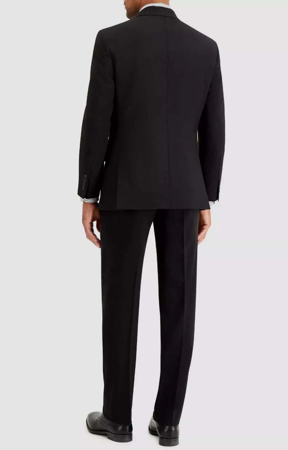 Nautica Men's Modern-Fit Bi-Stretch 2-pc Suit Color Black Solid Size 44R 38 Waist