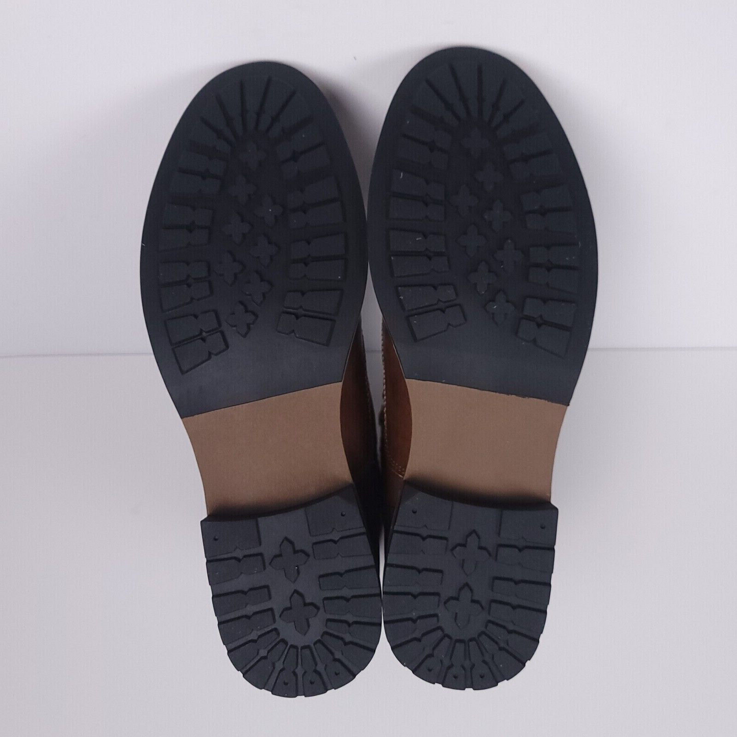 Club Room Men's Faux-Leather Cap-Toe Dress Shoes Color Brown Size 8.5M