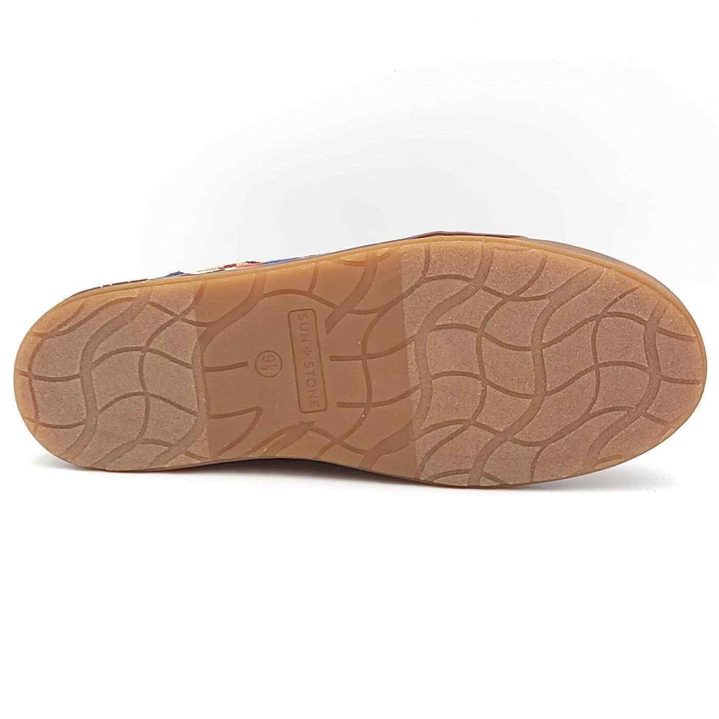 Sun+Stone Men's Nash Lace-Up Sneakers Color Blue Geo Size 9