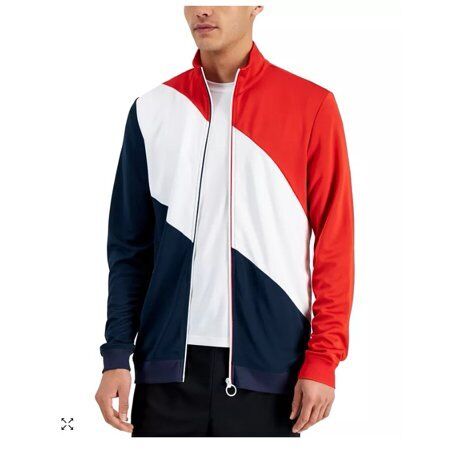 Ideology Men's Colorblock Full Zip Polyester Jacket Multicolor Size XL