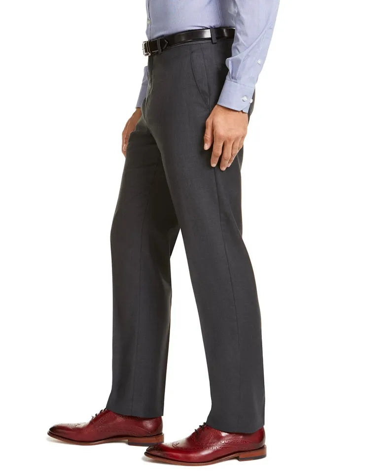 Lauren Ralph Lauren Men's Classic-Fit UltraFlex Stretch Suit Pants Color Charcoal Solid W30xL32