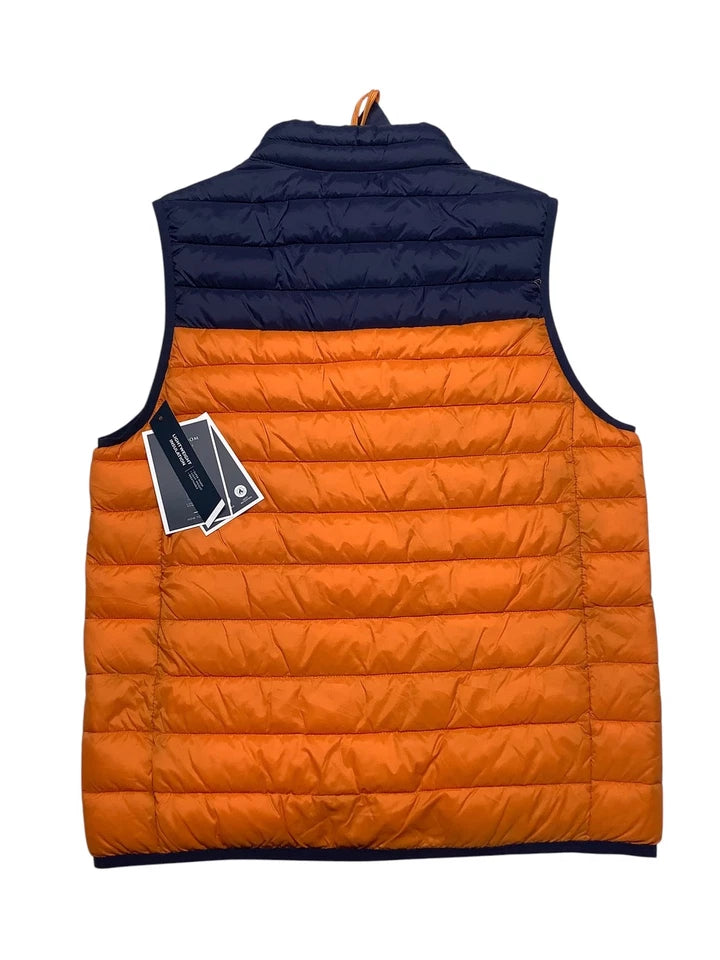 Club Room Men's Quilted Packable Puffer Vest Orange Size XL