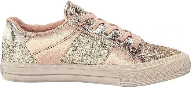 GUESS Women's Loven Fashion Sneakers Gold 710 Size 6