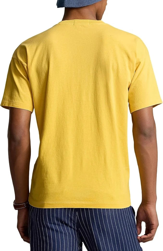 Polo Ralph Lauren Men's Surf Graphic Crewneck T-Shirt Signal Yellow Size L