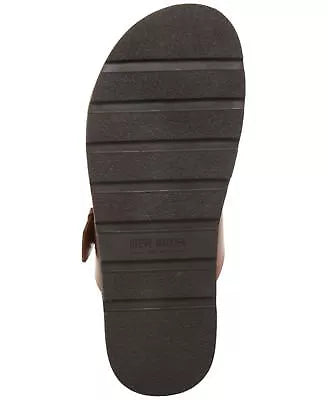 Steve Madden Men's Corro Two Strap Slip-On Sandals Color Tan Leather Size 11.5