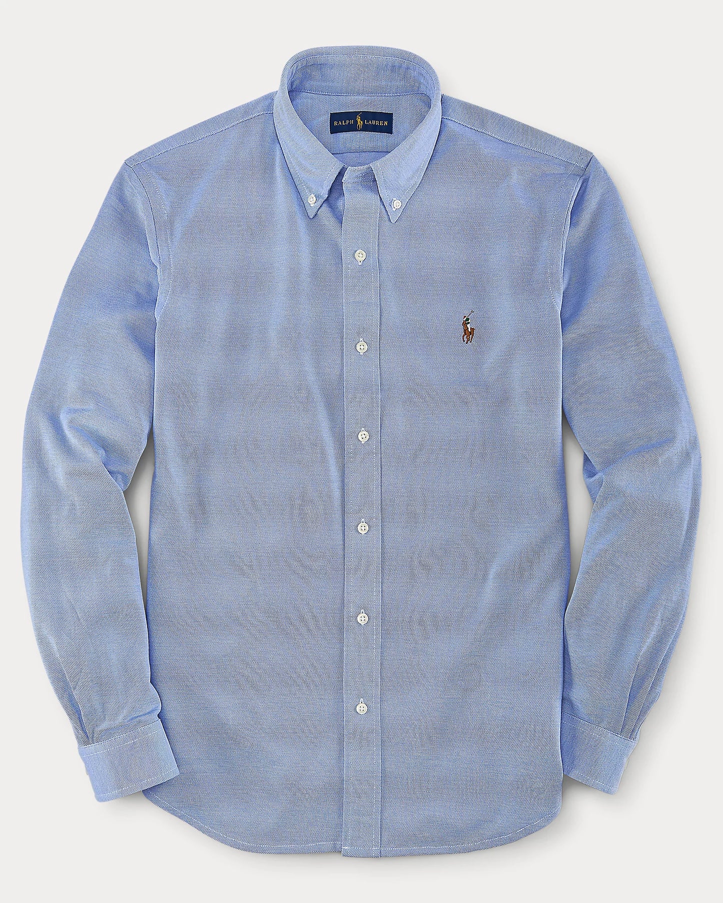 Polo Ralph Lauren Men's Classic-Fit Button Down Collar Solid Dress Shirt Color Blue Size 16 34/35