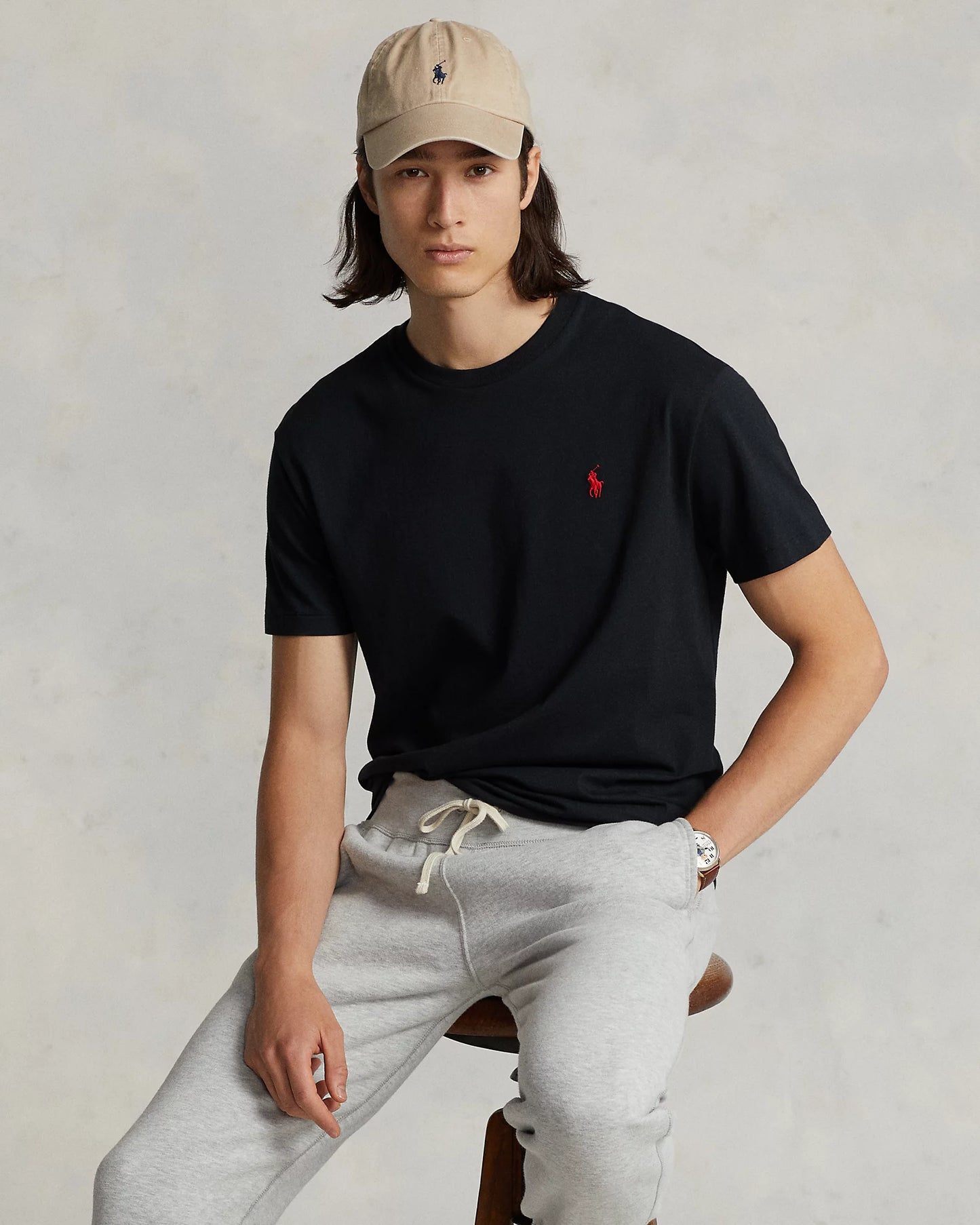 Polo Ralph Lauren Men's Classic Fit Crew-Neck T-Shirt Color Black Size S