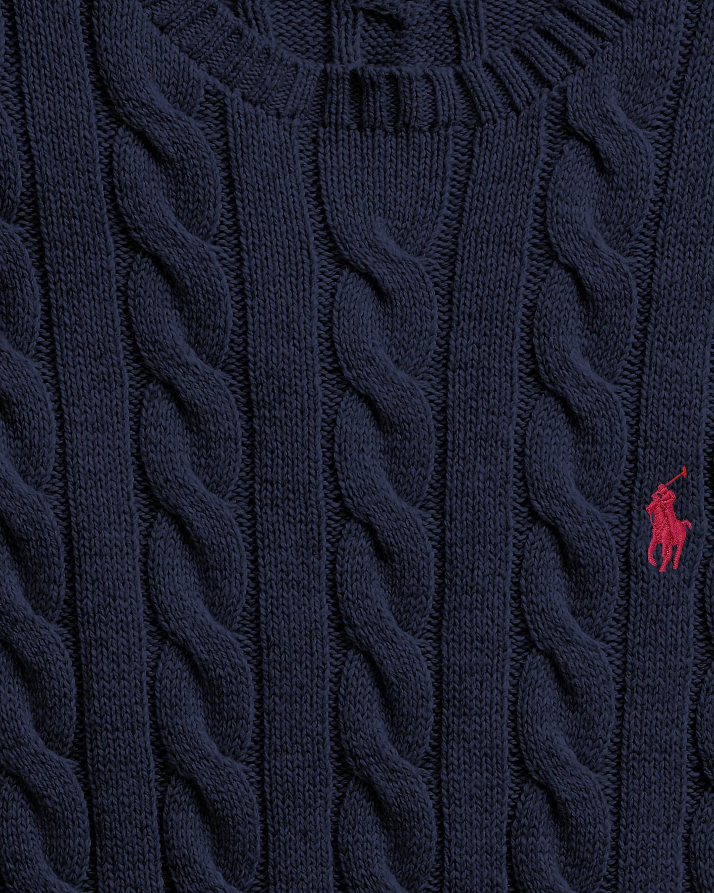 Polo Ralph Lauren Men's Cable-Knit Cotton Sweater Color Hunter Navy Size 2XL