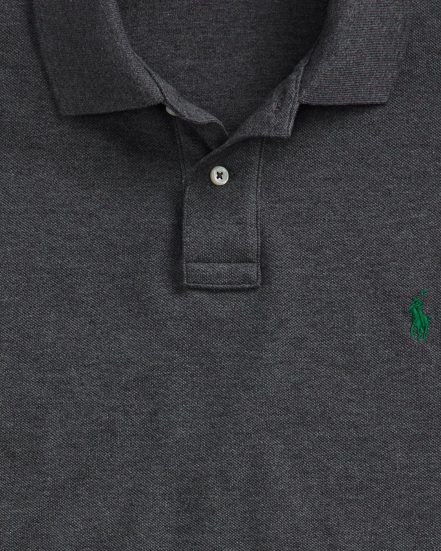 Polo Ralph Lauren Men's Custom Slim-Fit Mesh Polo Shirt Color Gray Size L