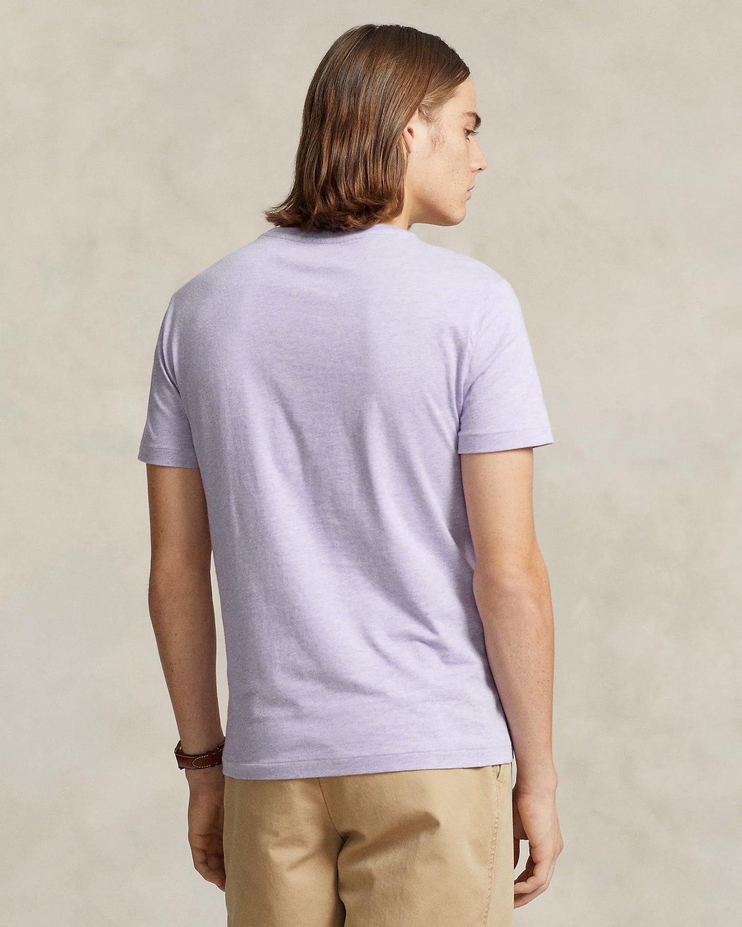 Polo Ralph Lauren Men's Classic-Fit Jersey Crewneck T-Shirt Color Flower Purple Size S