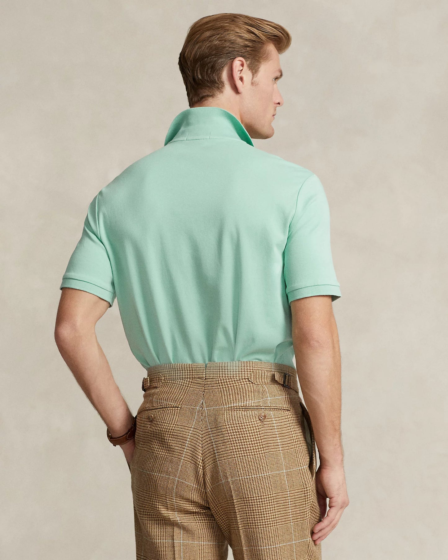 Polo Ralph Lauren Men's Classic-Fit Soft Cotton Polo Shirt Color Essex Green Size S