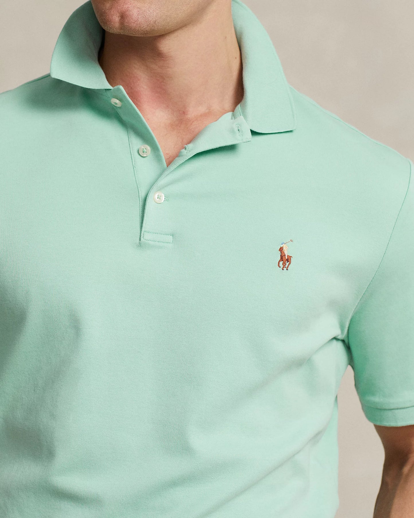 Polo Ralph Lauren Men's Classic-Fit Soft Cotton Polo Shirt Color Essex Green Size S