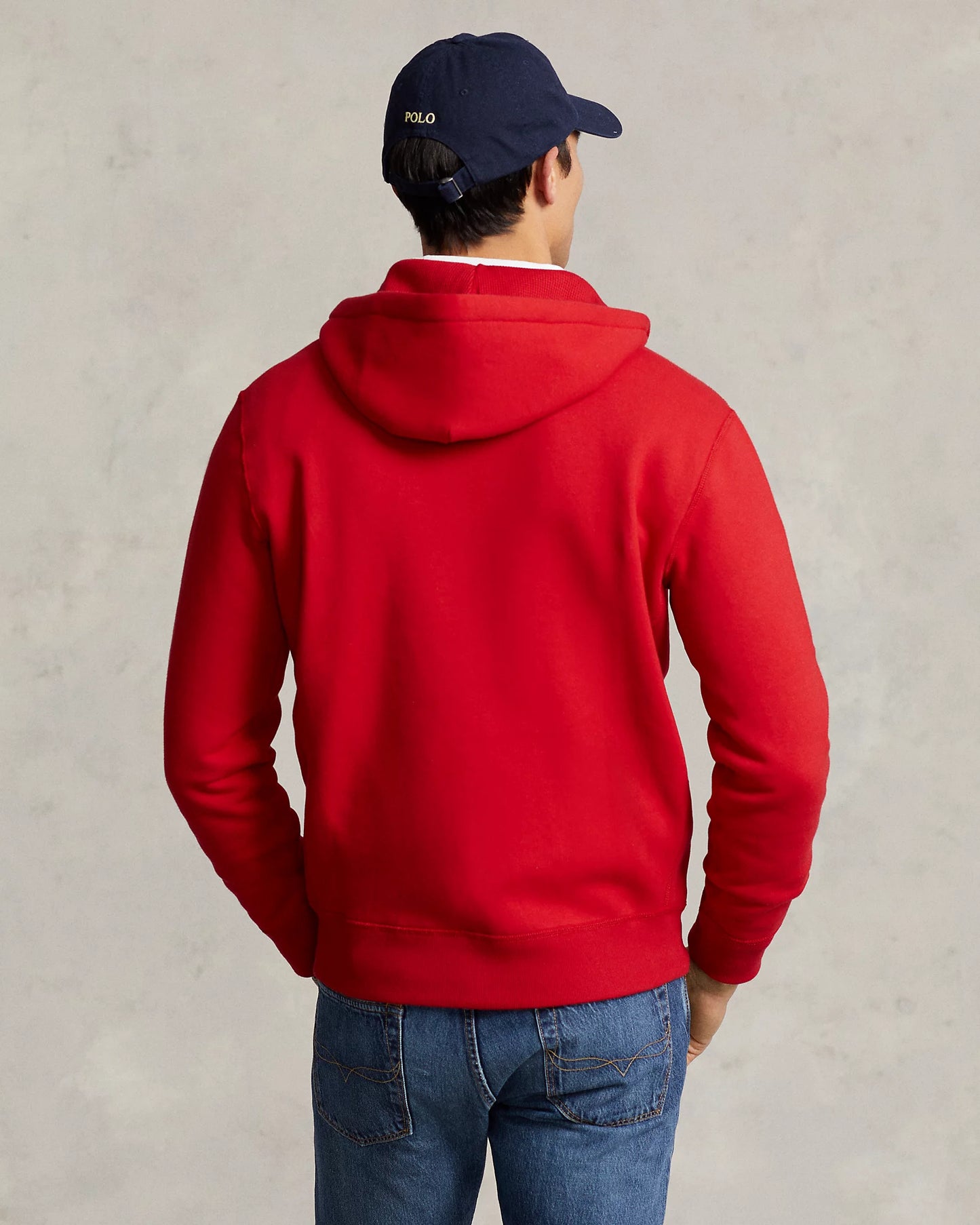 Polo Ralph Lauren Men's Signature Fleece Full-Zip Hoodie Color Red Size XL