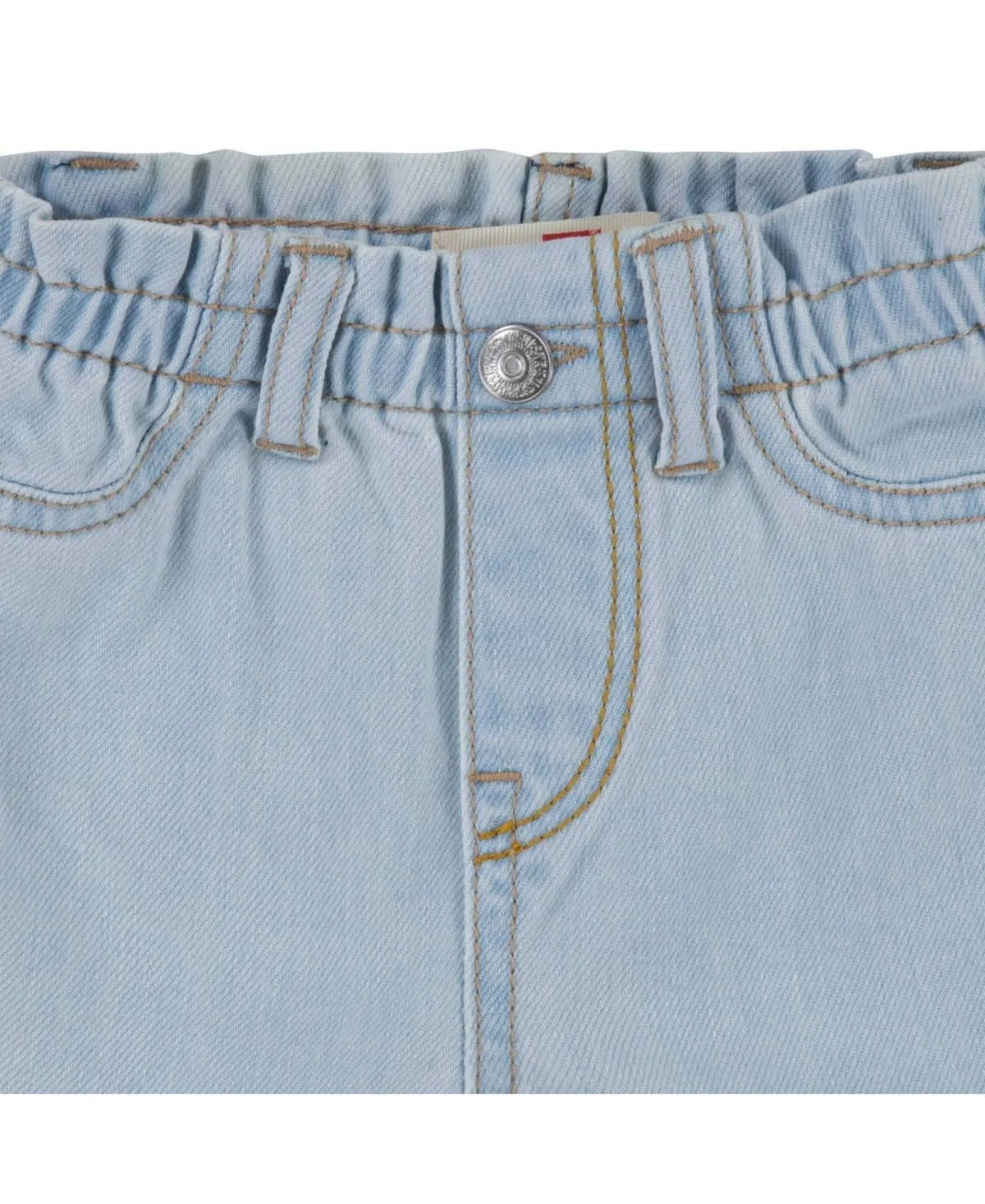 Levi's Baby Girls Light Wash Paperbag Jeans Color Light Breeze Size 12 months