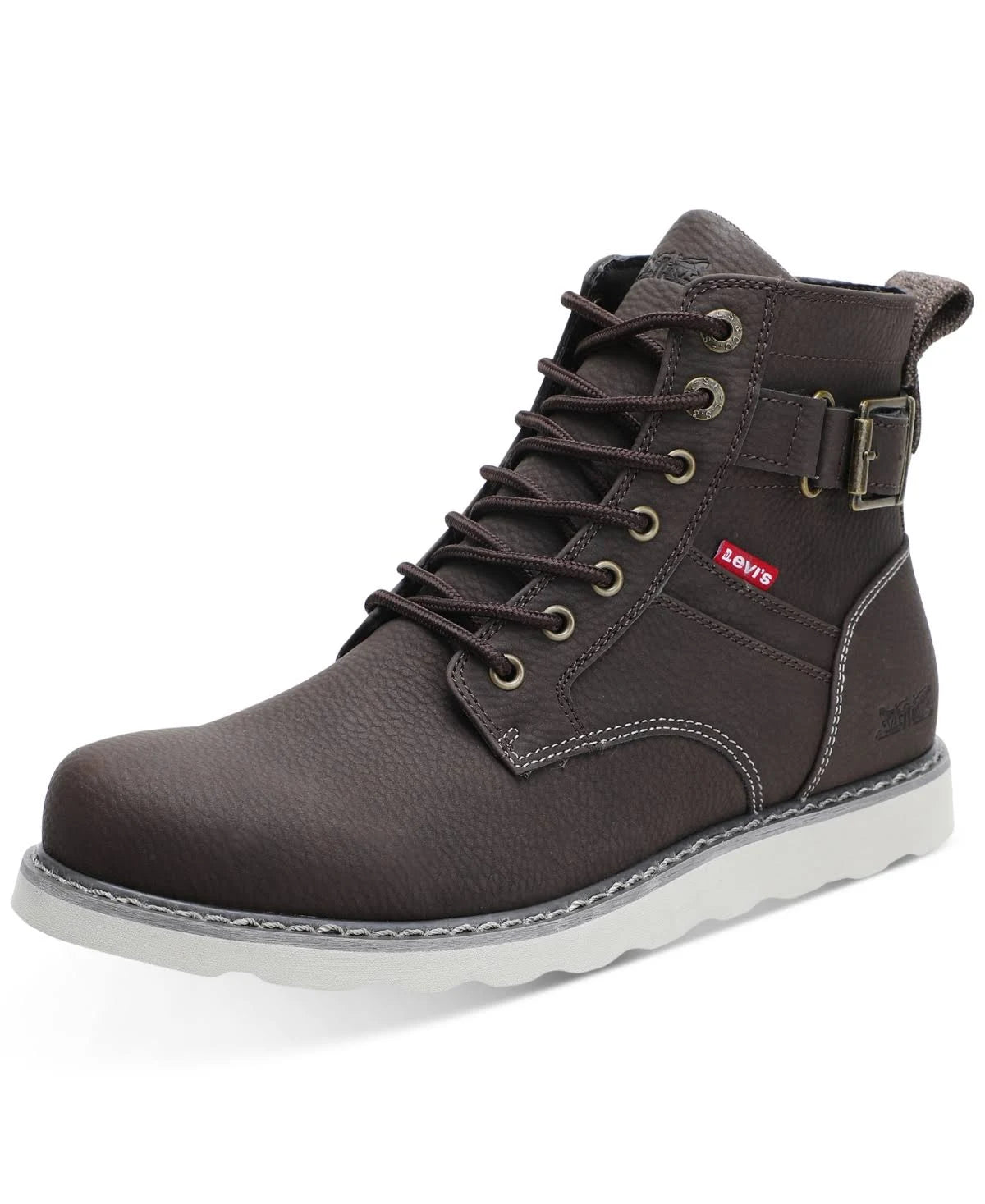 Levi's Men's Cobalt SF Tumbled Ul Lace Up Ankle Sneaker Boots Color Brown Size 12M