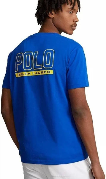 Polo Ralph Lauren Men's Classic-Fit Logo Jersey Crewneck T-Shirt Color Sapphire Star Size XL