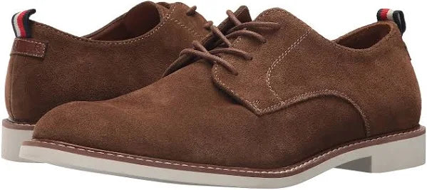 Tommy Hilfiger Men's Garson Oxford Color Medium Brown Suede Size 10.5M