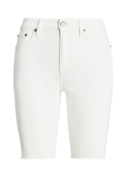 Lauren Ralph Lauren Women's High-Rise Cutoff Denim Shorts Color White Wash Size 16