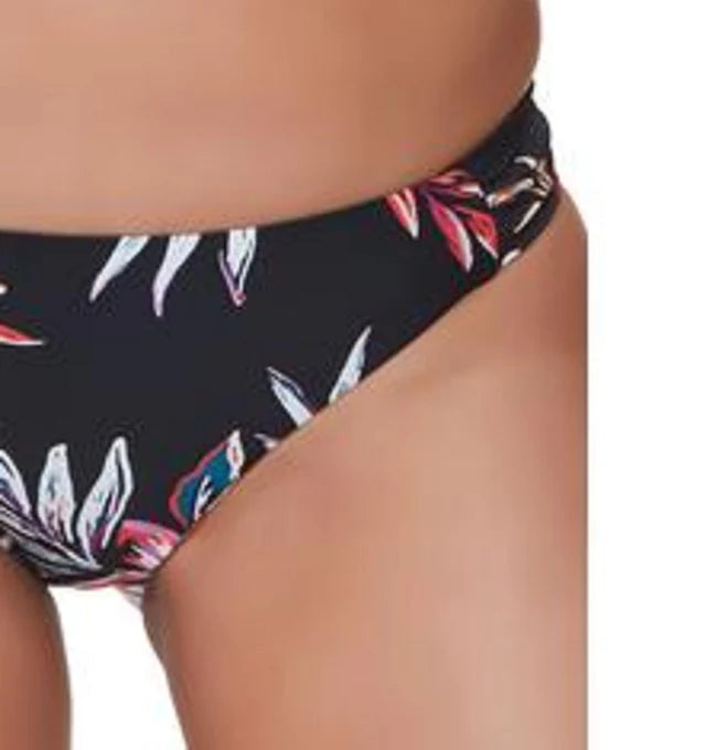 Bar III Floral-Print Hipster Bikini Bottoms Color Black Multi Size M