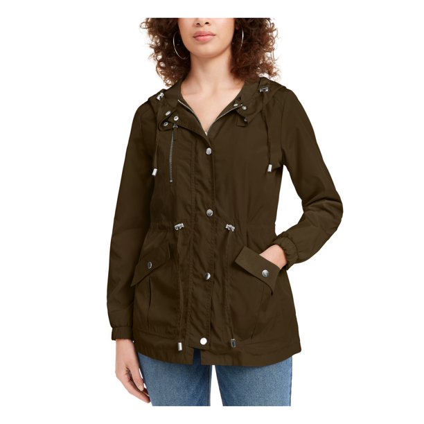 MARALYN & ME Women’s Zippered Rain Coat 8072ME-EF
