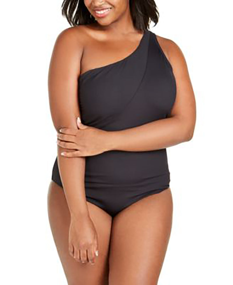 BECCA Fine Line One-Piece Swimsuit Color Black Size 0X