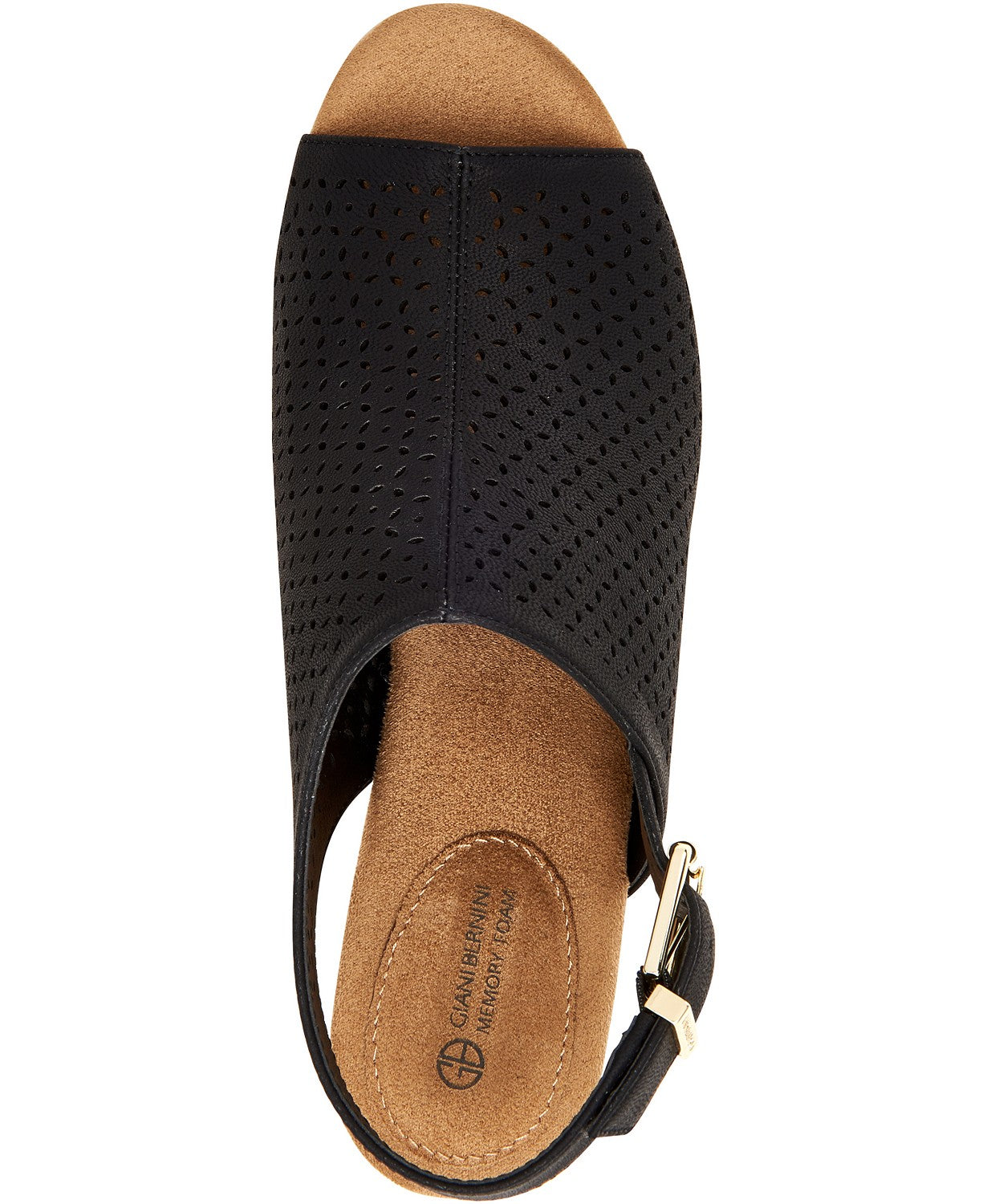 Giani Bernini Women's Jabril Memory Foam Shooties Color Black Perforations Size 8.5M