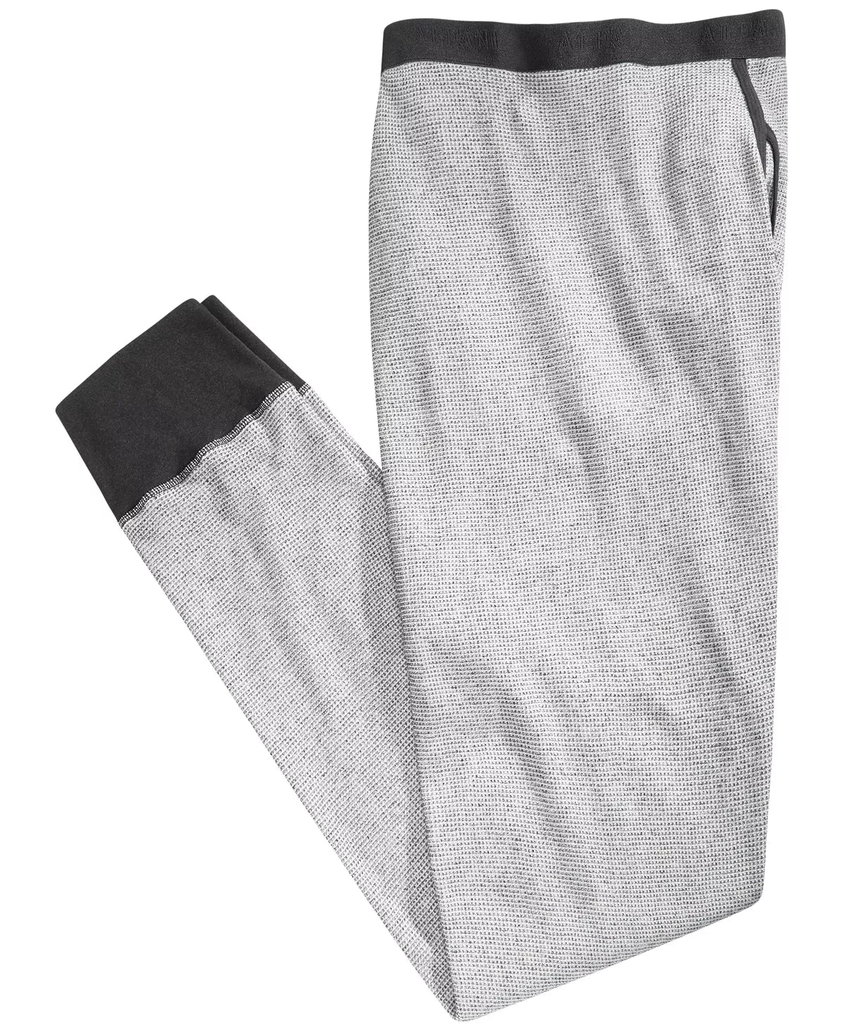 Alfani Men's Thermal Pants Color Black/white Size XL