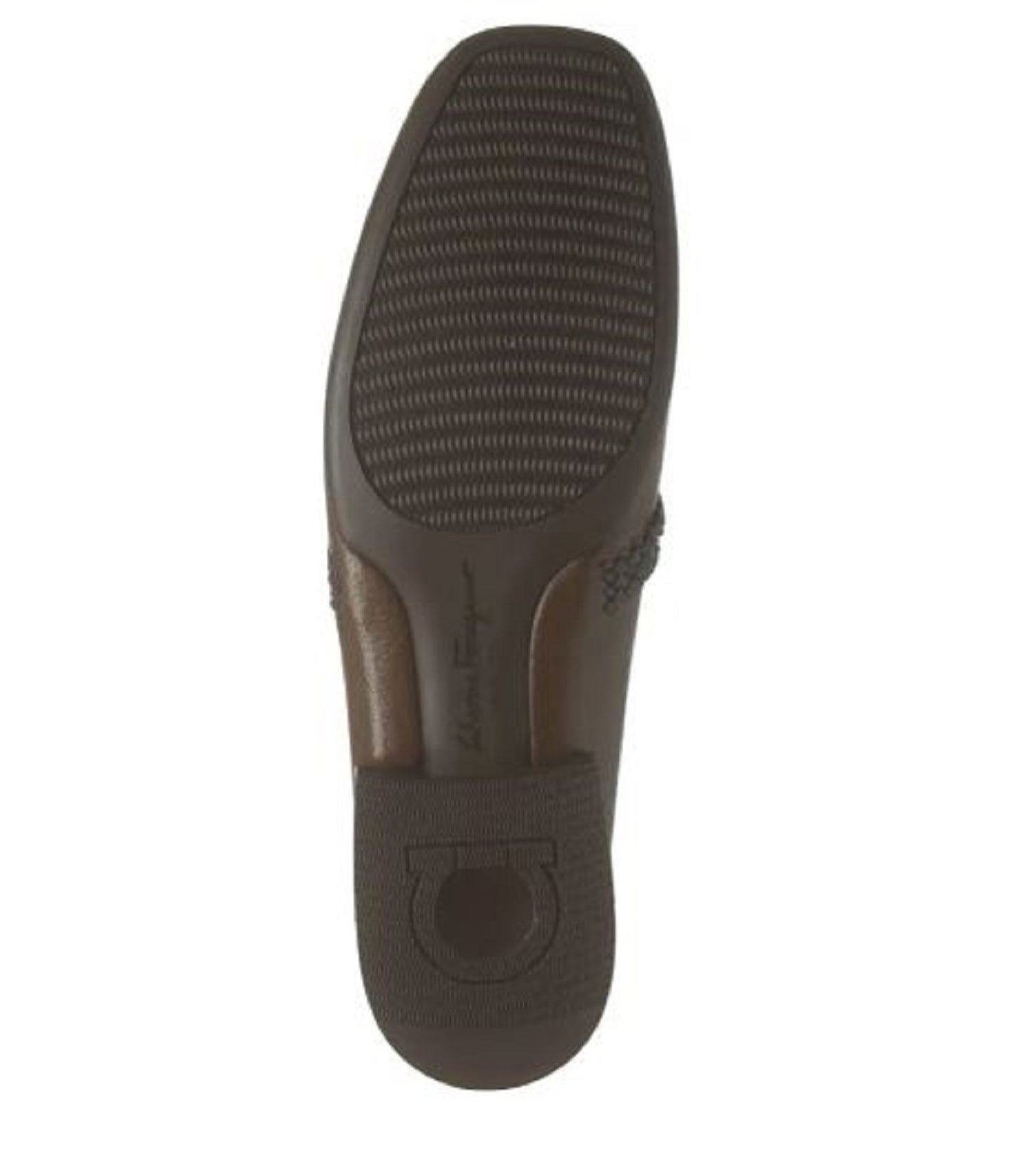 SALVATORE FERRAGAMO Men's Missouri Gancio Bit Loafer Color Chocolate Kid Size 11E