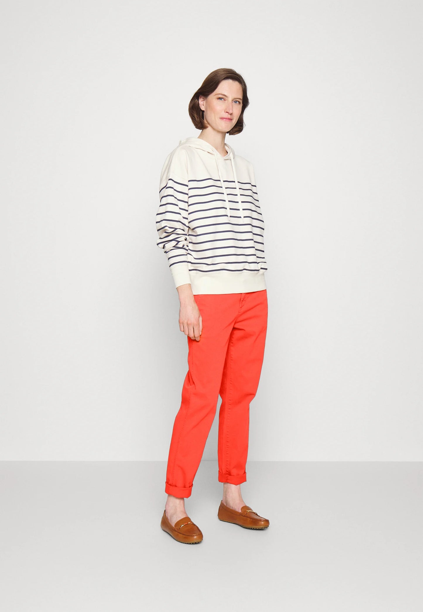 Lauren Ralph Lauren Womens Cropped Classic Chinos Color Hyannis Port Orange Size 12