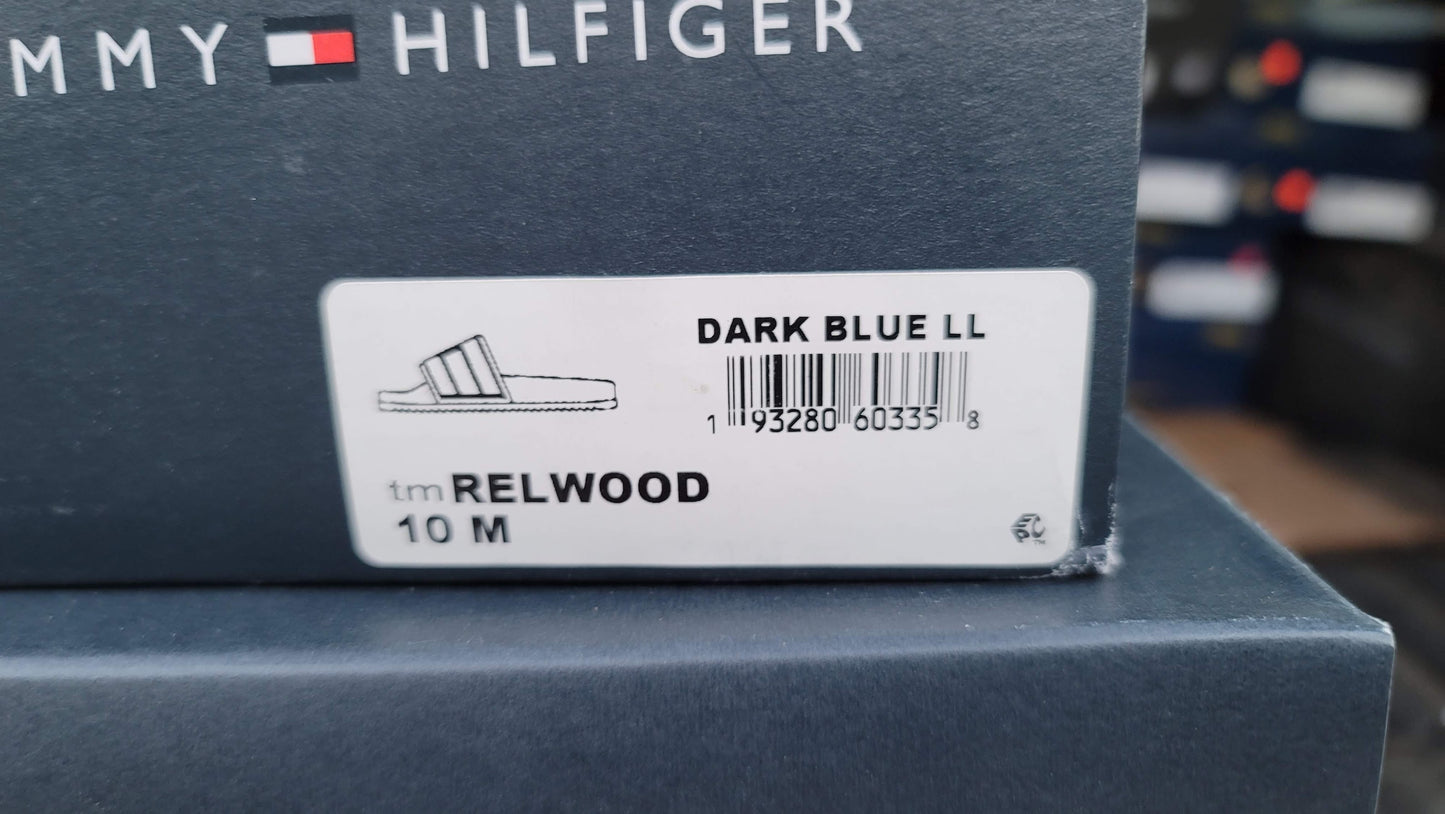 Tommy Hilfiger Men's Rozi Slide Sandal, Blue Size 10M