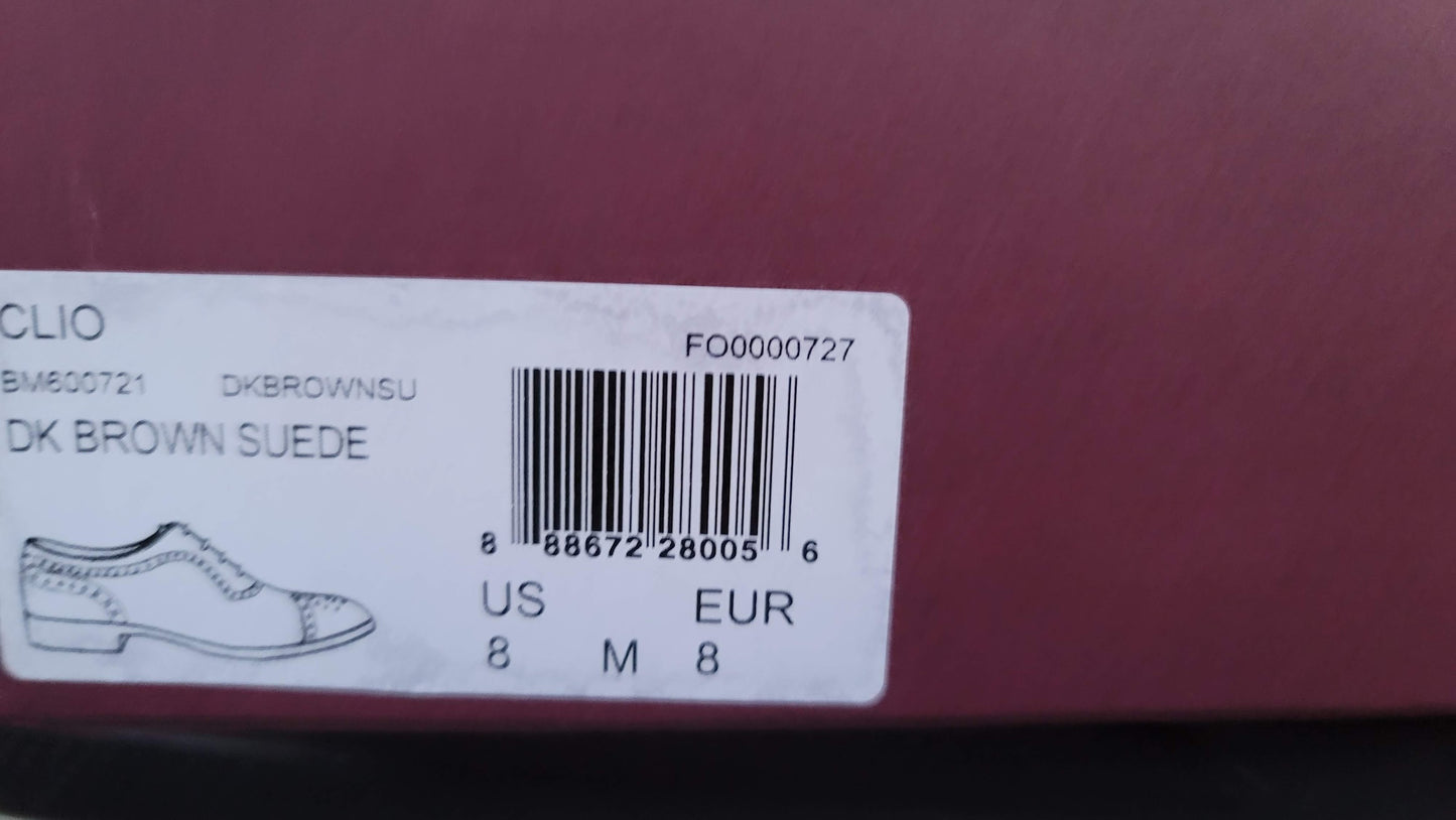 Bruno Magli Clio Oxfords Shoes Color Brown Size 8M
