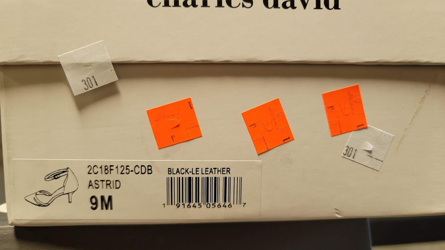 CHARLES DAVID Collection Astrid Pumps Color Black Size 9
