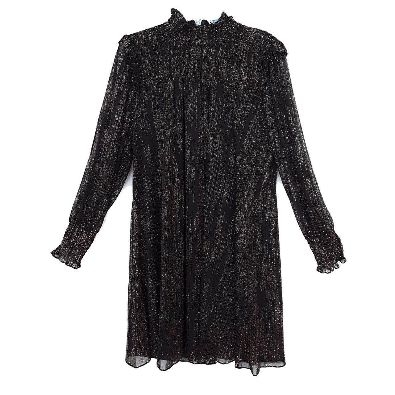 Calvin Klein Sequin Turtle Neck Dress Color Black Size 16