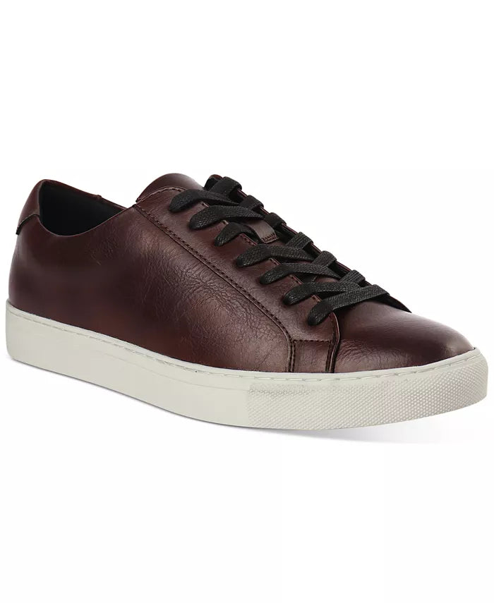 ALFANI Men's Grayson Lace-Up Sneakers Color Chocolate Size 10M