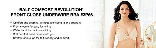 Bali Women's Comfort Revolution Front-Close Shaping Underwire Bra Size 42C