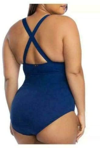 LAUREN RALPH LAUREN Plus Size Beach Shaping Plunge One-Piece