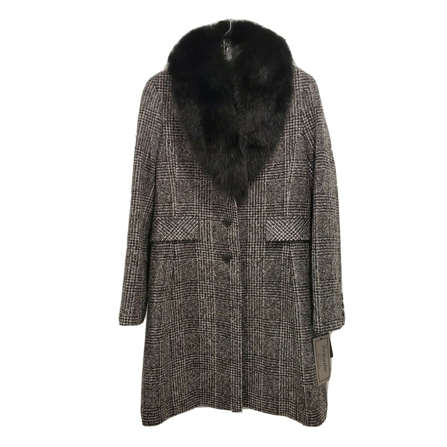 Forecaster Women’s Fox-Fur-Collar Reefer Coat 66169 Size 8
