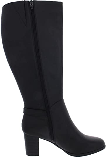 Giani Bernini Women's Adonnys Memory-Foam Dress Boot Color Black Leather Size 7M