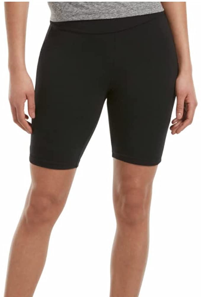 HUE Hi Waist Blackout Cotton Bike Shorts Color Black Size 3XL