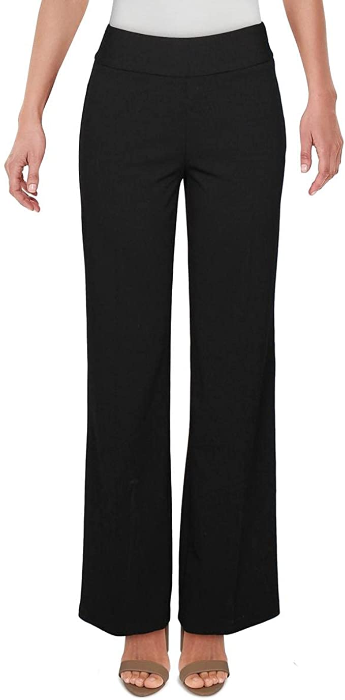 INC International Concepts Women’s Black Solid Straight Leg Pants Style 100048383 Size 4