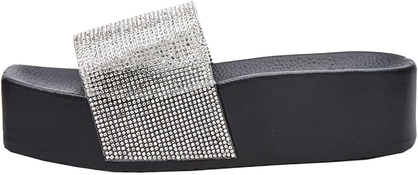 Matisse Beach by Matisse Women's Retreat Rhinestone Platform Sandals Color Black Synthetic Size 9M