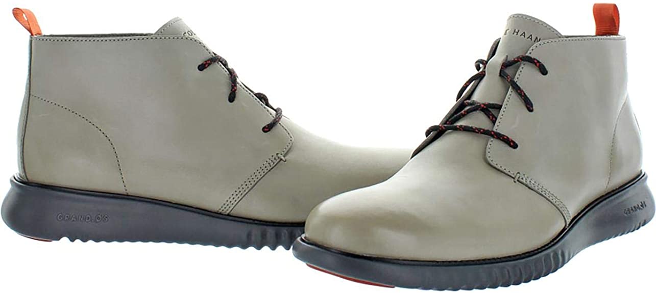 Cole Haan Mens 2 Zerogrand Leather Chukka Boots Color Gray Size 10.5M